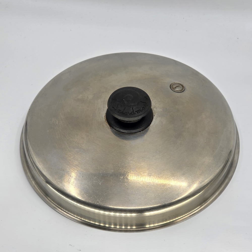 Vintage Saladmaster Lid Original Stainless Steel Vapo Vented 10" Pan Top
